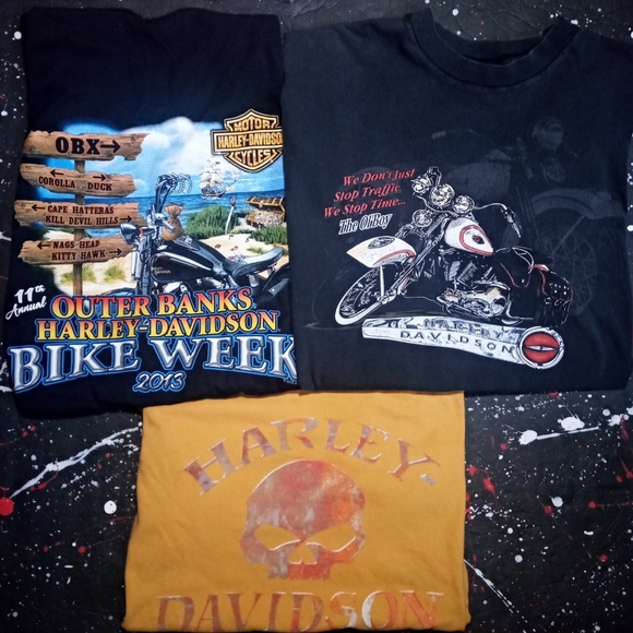 Harley-Davidson Other - Harley-Davidson vintage 90s / retro Y2K tee bundle